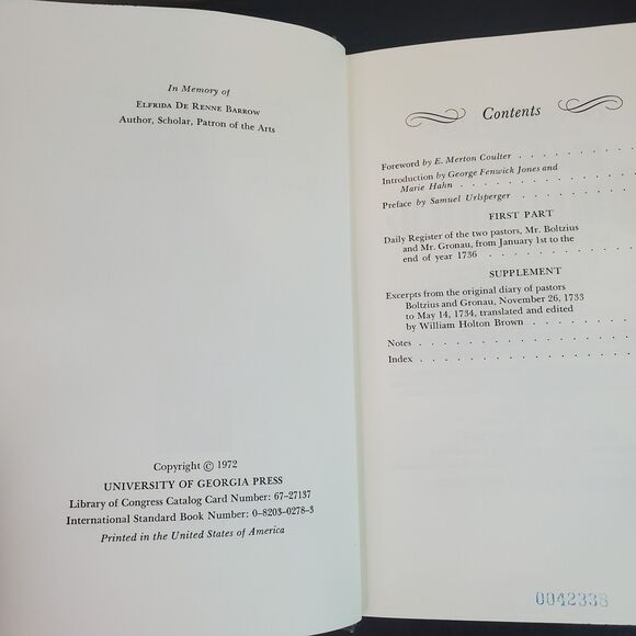 Samuel Urlsperger Detailed Reports Salzburger Emigrants Who Settled America Lot - Picture 14 of 16